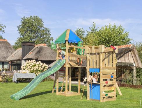 Jungle Explorer | Wooden climbing frame with swing