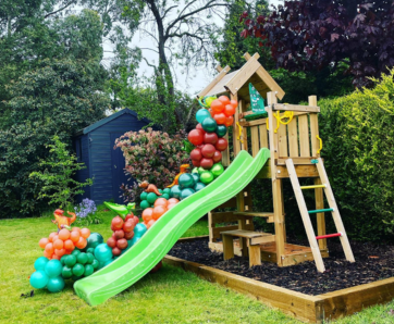 Jungle Gym climbing frame with slide