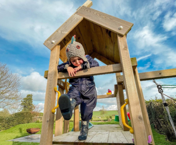 Jungle Gym climbing frame with slide