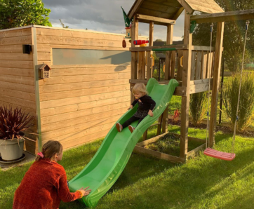 Jungle Gym climbing frame with slide