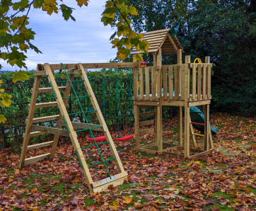 Jungle Gym climbing frame with slide